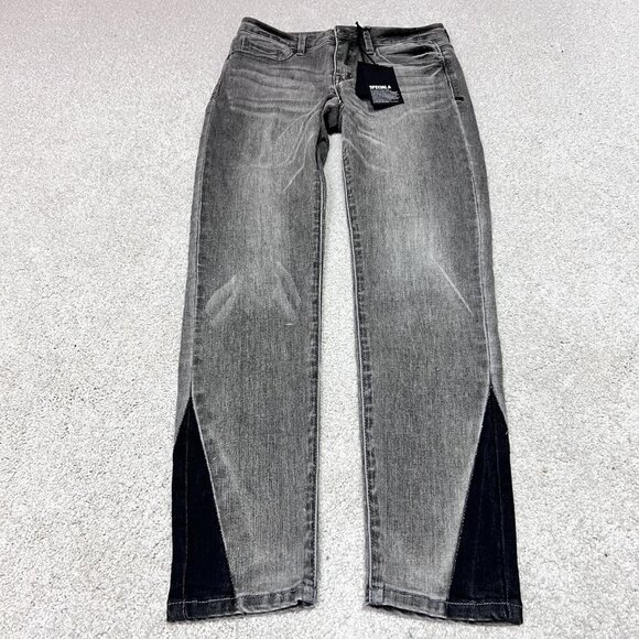 Special A Jeans Women’s Gray Skinny Pockets Size 5 NWT - Picture 1 of 12